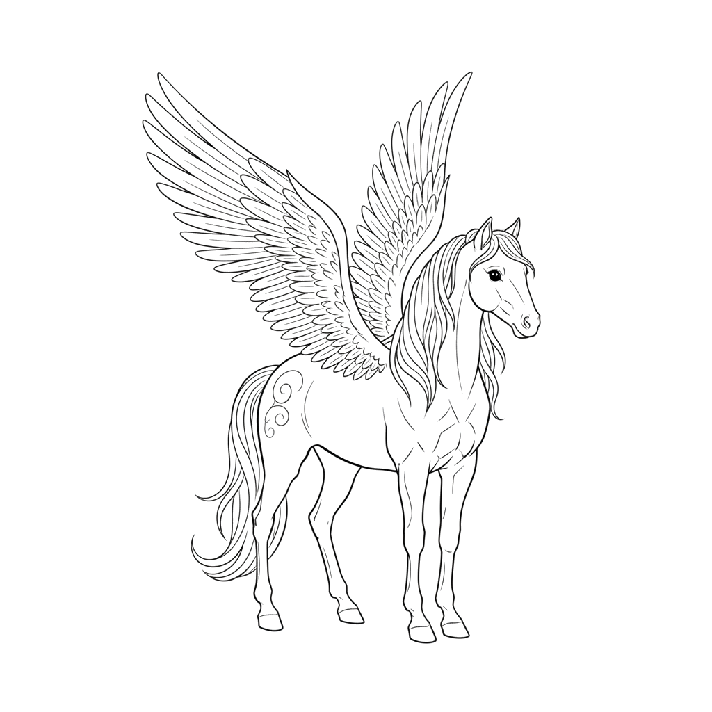 Лошадь с крыльями