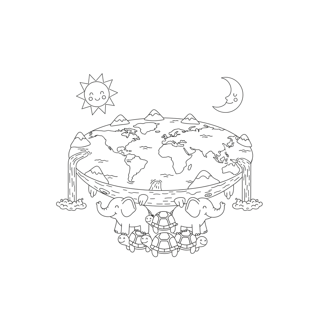 2. Плоская земля