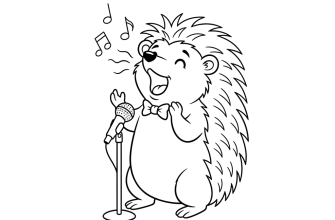 Ежик поёт песню