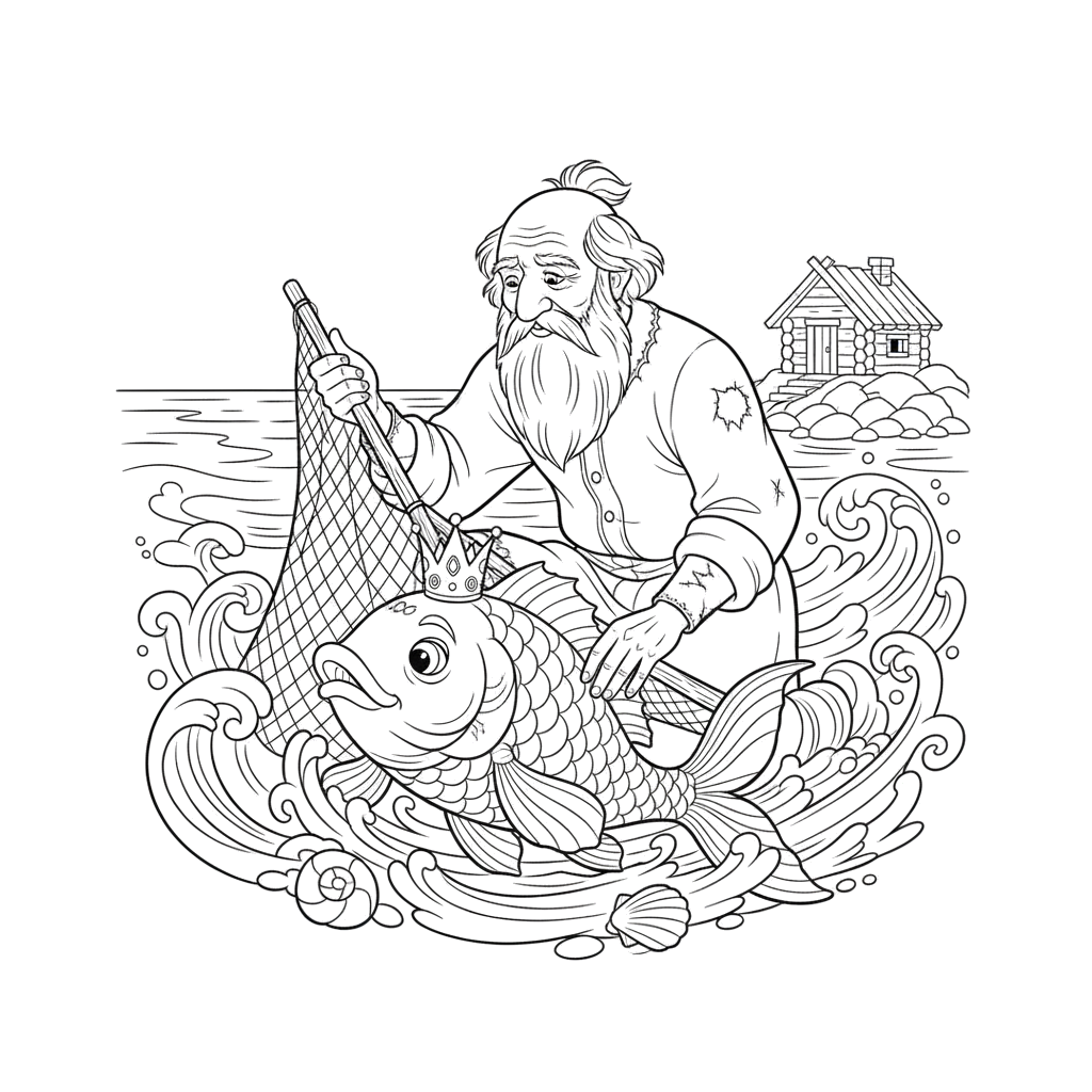 Старик и рыбка из сказки