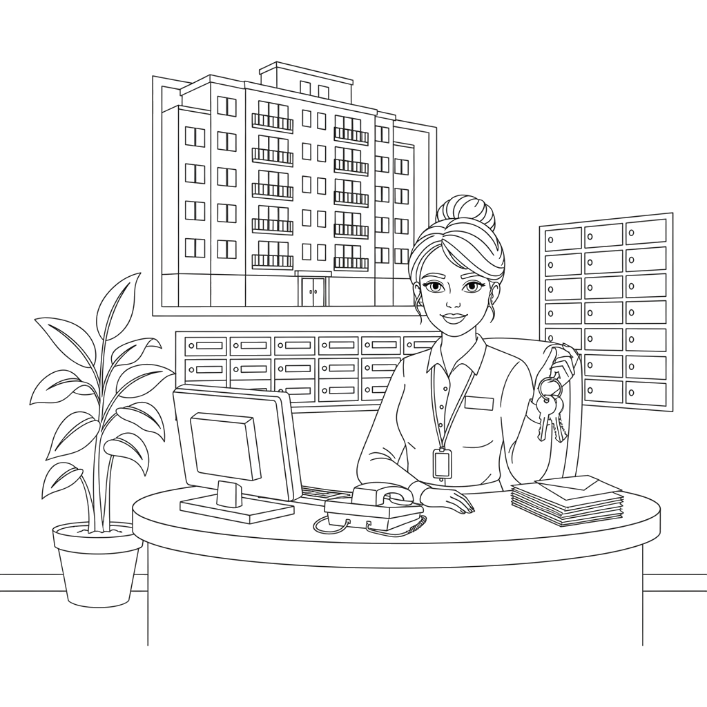 2.Вахтёрша в многоэтажке