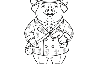 2.свинка в костюме