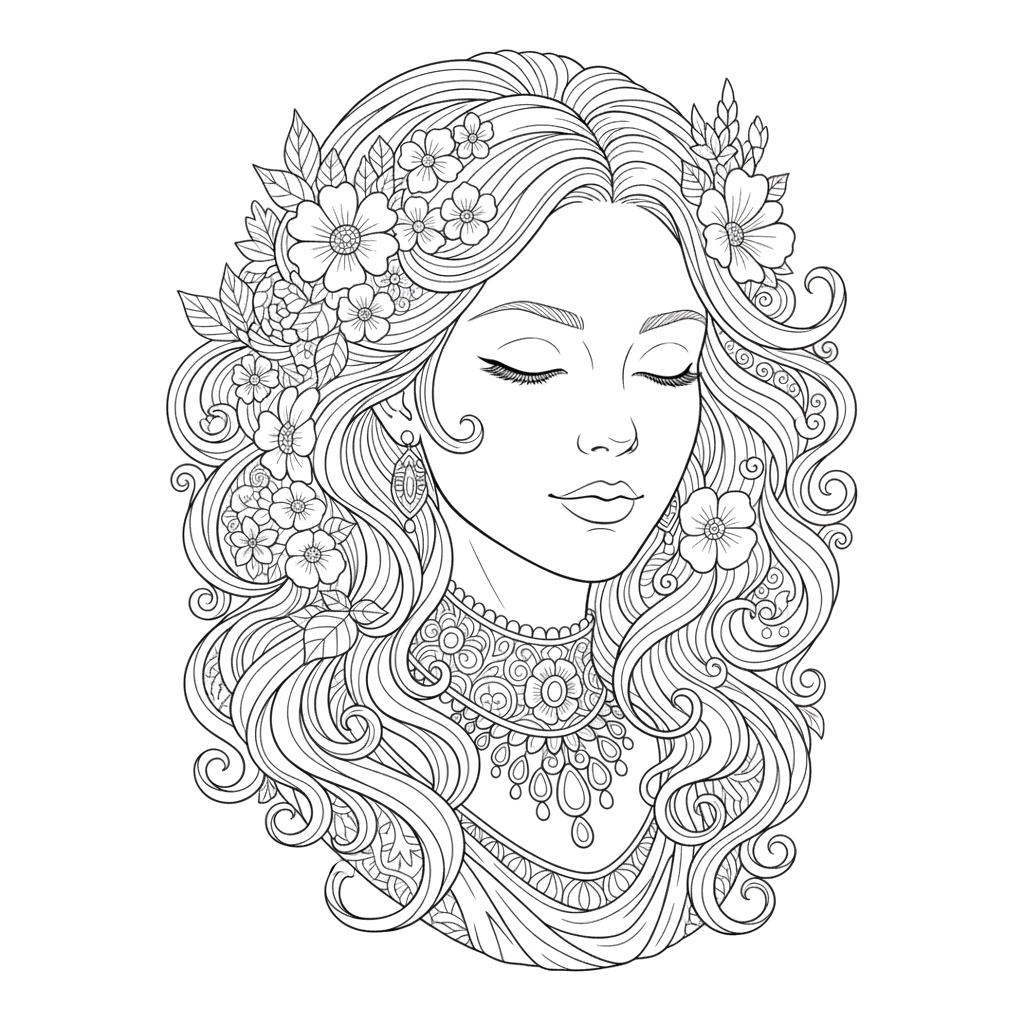 Портрет красивой женщины