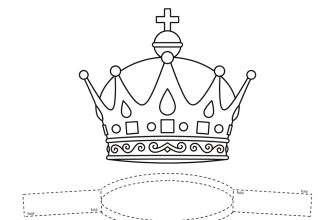 Корона для короля. Шаблон для вырезания