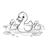 раскраски уточки распечатать