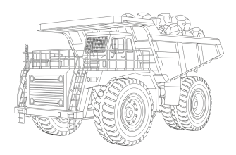 Карьерный самосвал